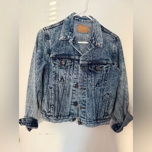 Blue Acid Wash Denim Jacket